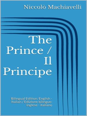 cover image of The Prince / Il Principe